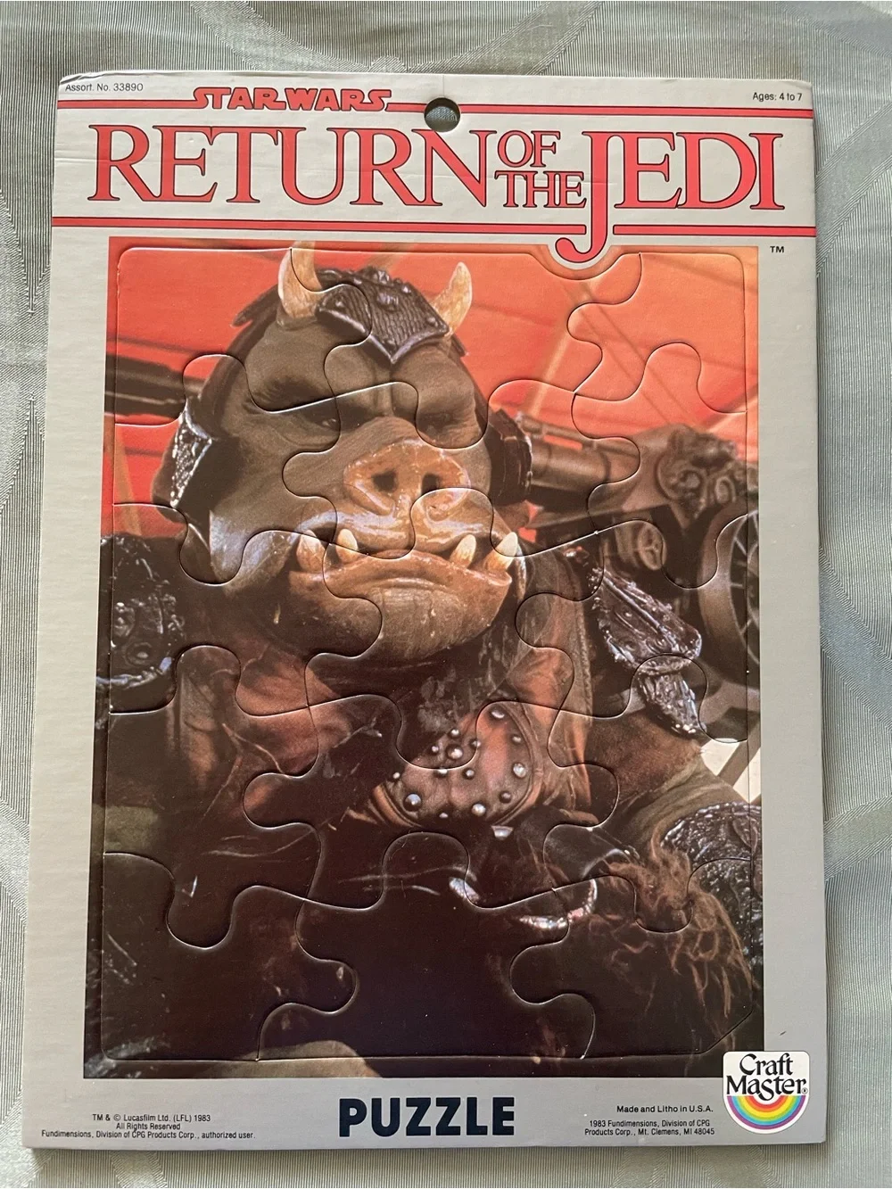 Star Wars Return Of The Jedi Craft Master Puzzles 1983 Lot Of 4 Vintage